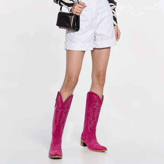 Unleash Your Inner Diva: Pink Cowboy Boots for the Fashion-Forward插图