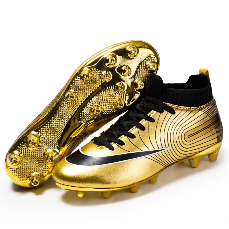 gold soccer cleats