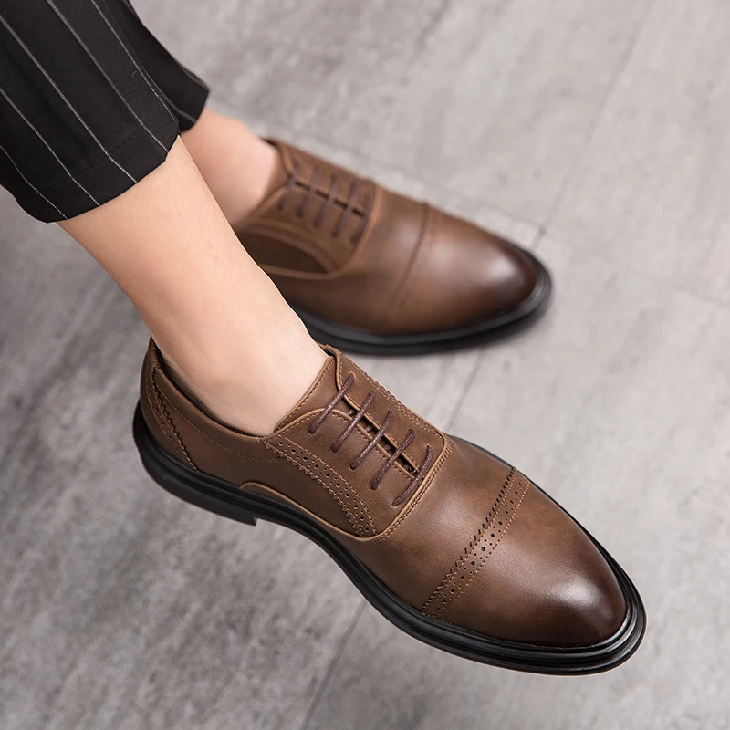 dress shoes brown