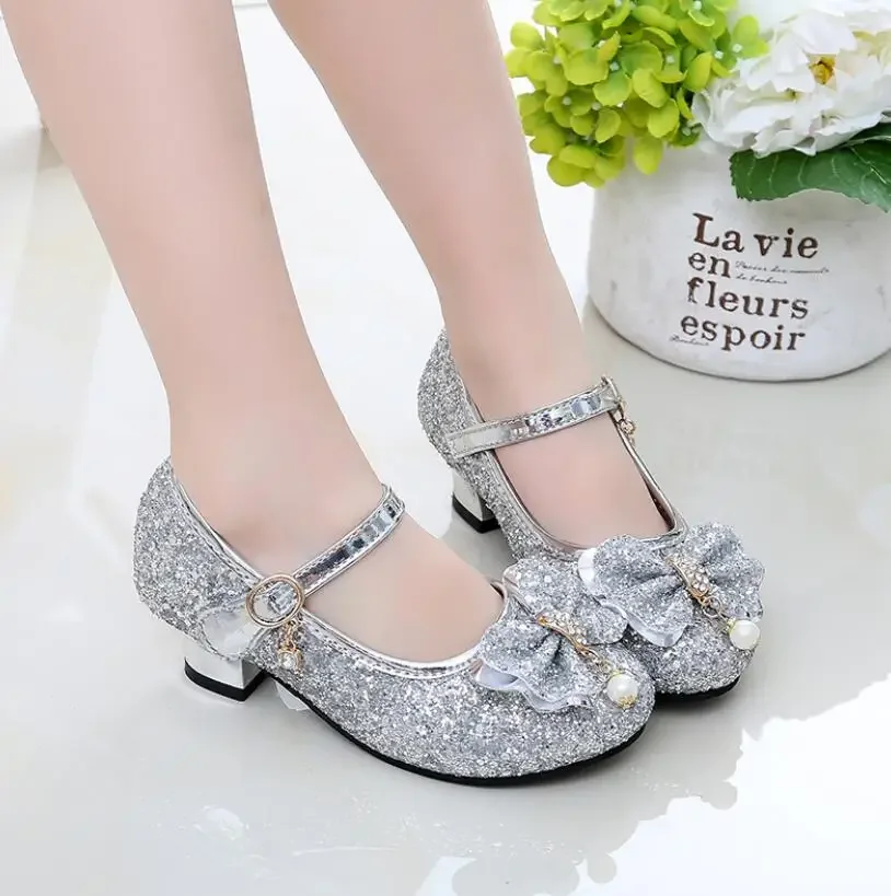 girls silver dress shoes