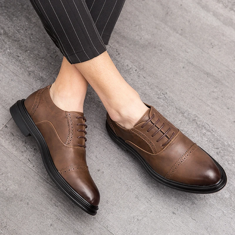 dress shoes brown