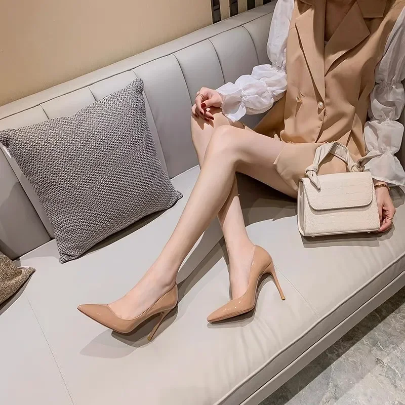 nude shoes with black dress