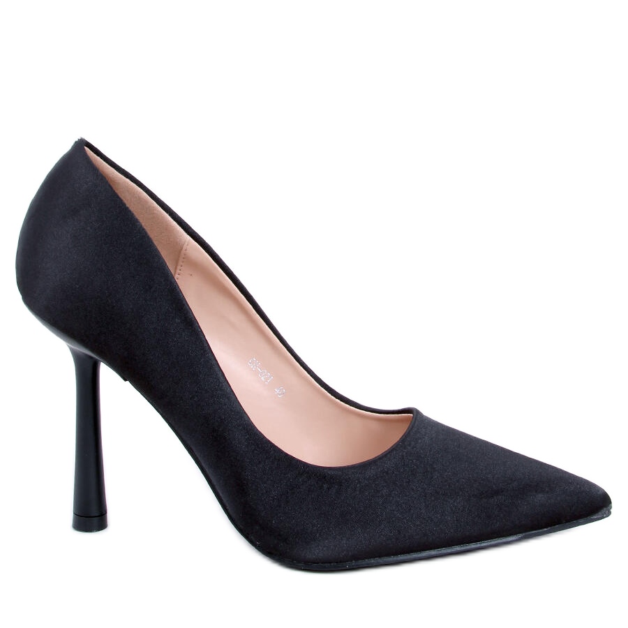 black formal high heel shoes