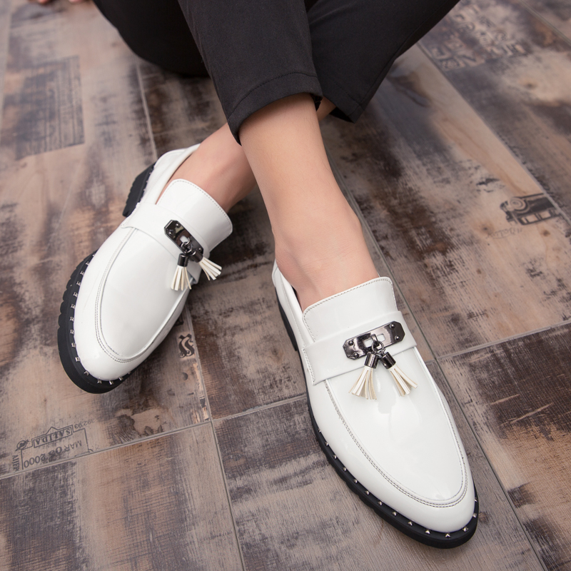 white formal shoes