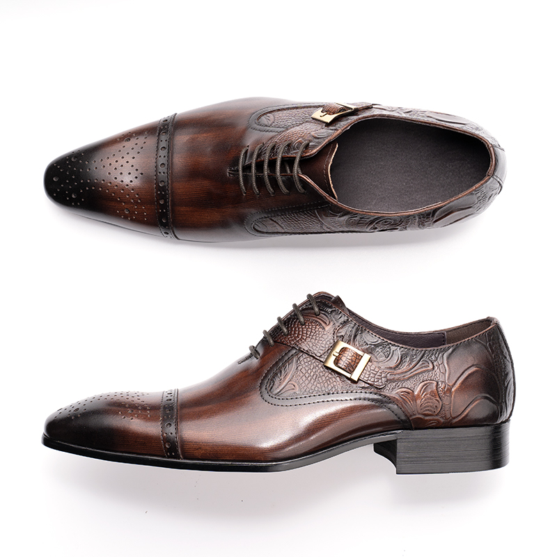 brown formal men shoes